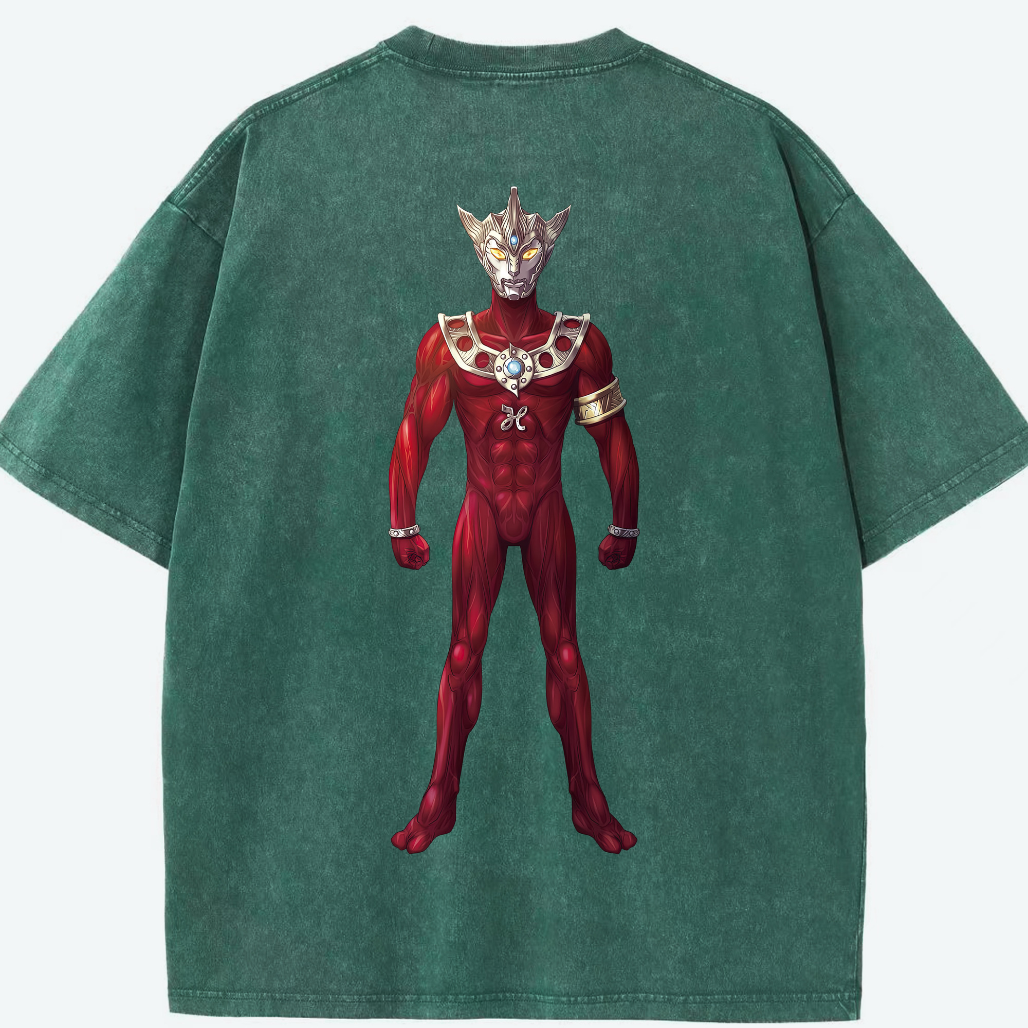 （画像用） ウルトラマン Ultraman 綿100% ヴィンテージ風 半袖Tシャツ（背面プリント）